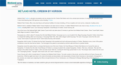 Desktop Screenshot of metlandhotelcirebon.com